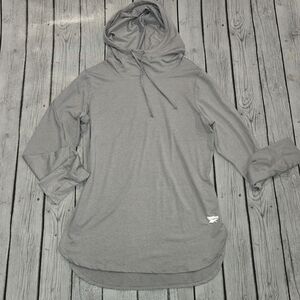 Reebok Pale Heather Lilac Funnel Neck Sweatshirt Womens Size L